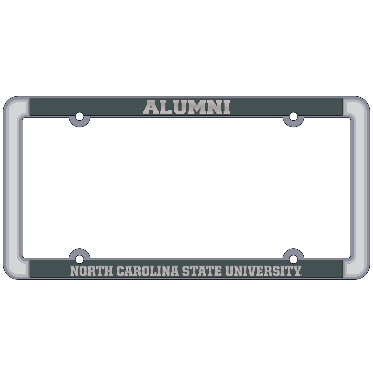 Pewter Like Thin Auto Frame Alumni